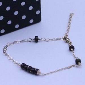 Minimalist Beaded Jewelry-Gemstone Bracelet-Jasper Heishi Discs Bracelet